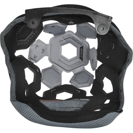 Interior superior FLY RACING para casco infantil Formula (YM-15mm) - Negro / Cool Grey