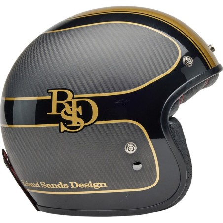 Casco BELL Custom 500 Carbon - RSD Checkmate Matte Gloss Black/Gold