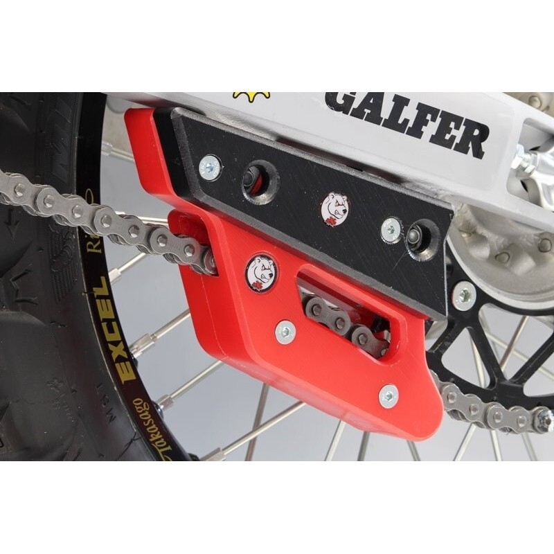 Protector de basculante para guía cadenas AXP UHMW - negro