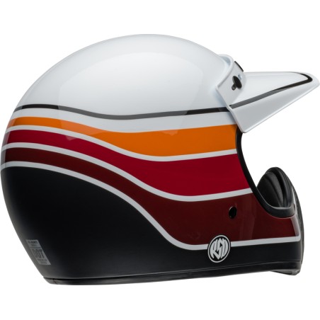 Casco BELL Moto-3 - RSD Saddleback Satin/Gloss White/Black