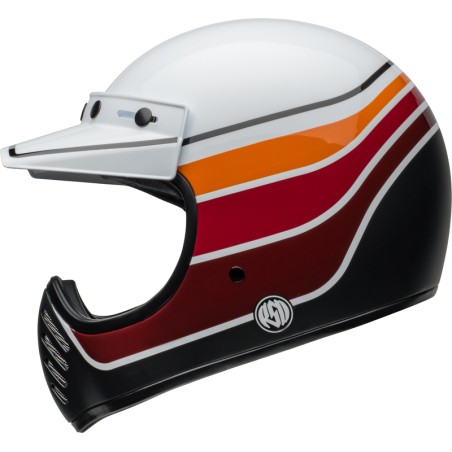 Casco BELL Moto-3 - RSD Saddleback Satin/Gloss White/Black