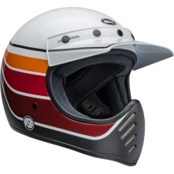 Casco BELL Moto-3 - RSD Saddleback Satin/Gloss White/Black 2