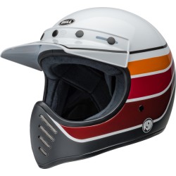 Casco BELL Moto-3 - RSD Saddleback Satin/Gloss White/Black