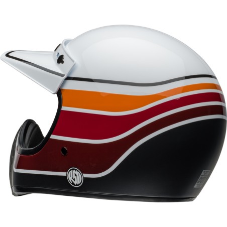 Casco BELL Moto-3 - RSD Saddleback Satin/Gloss White/Black