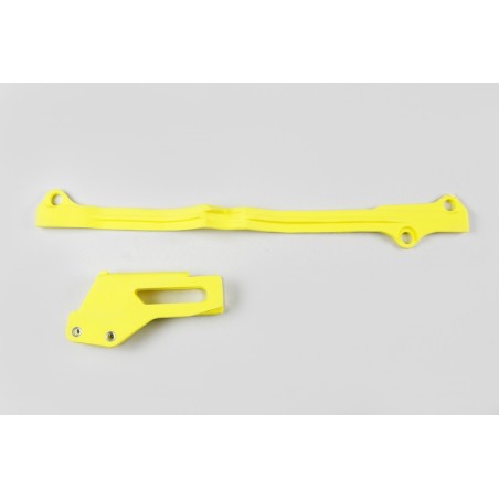 Guiacadenas + patín UFO Suzuki amarillo SU04924-102