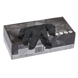 Guantes de nitrilo negros DRAPER - Pack de 100 unidades