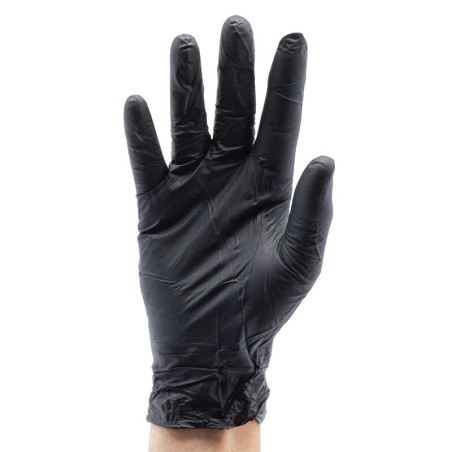 Guantes de nitrilo negros DRAPER - Pack de 100 unidades