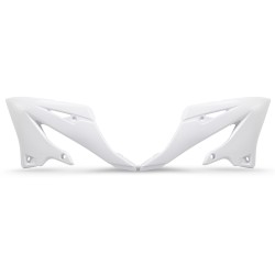 Tapas de radiador UFO - Blanco Yamaha YZ125 / 250