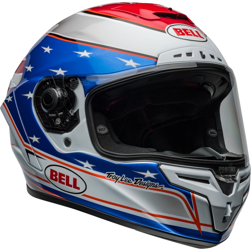 Casco BELL Race Star DLX Flex - Beaubier 24 Gloss White/Blue