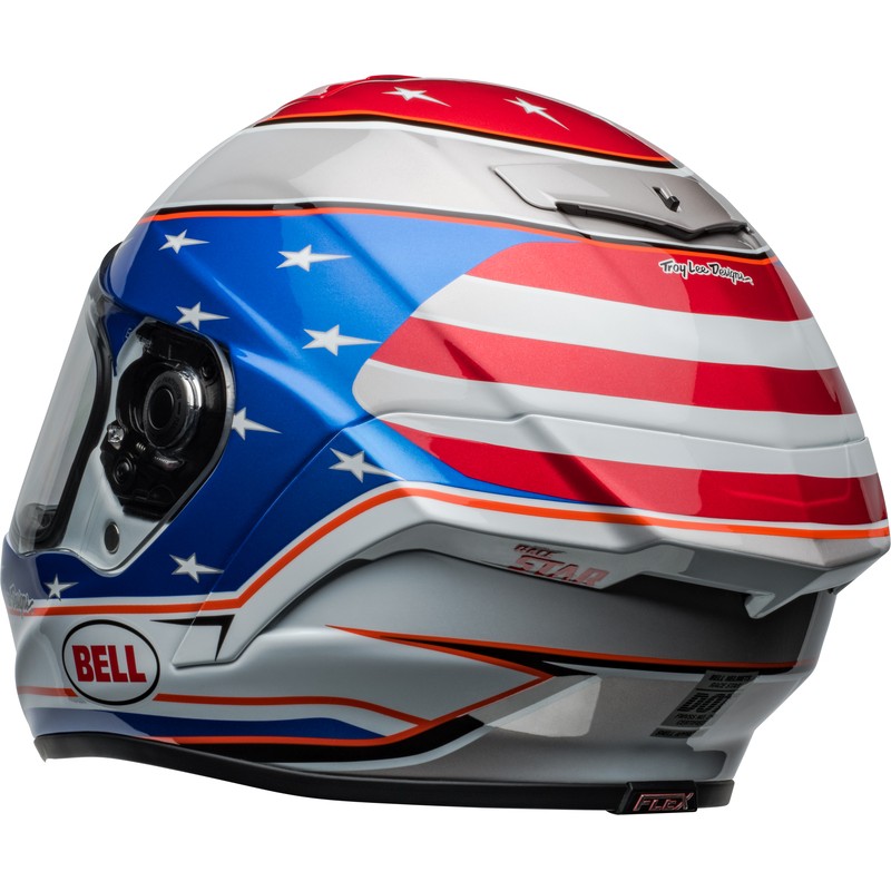 Casco BELL Race Star DLX Flex - Beaubier 24 Gloss White/Blue