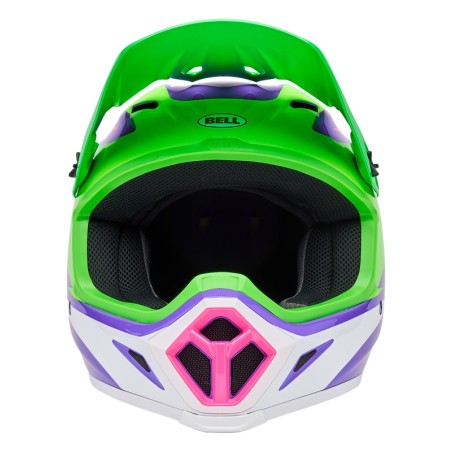 Casco BELL MX-9 Mips - Jackal Gloss Hi-Viz Green Purple
