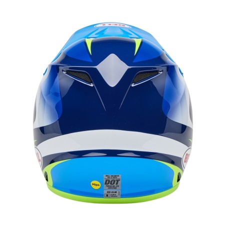Casco BELL MX-9 Mips - Jackal Gloss Blue/Hi-Viz Yellow