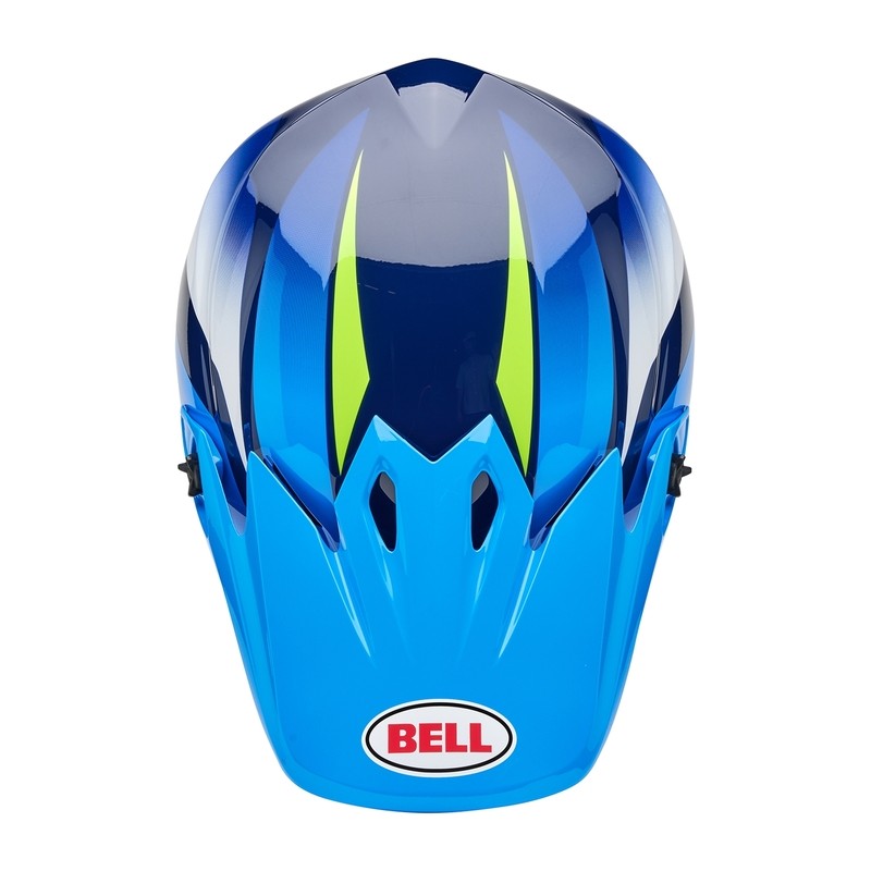 Casco BELL MX-9 Mips - Jackal Gloss Blue/Hi-Viz Yellow