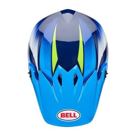 Casco BELL MX-9 Mips - Jackal Gloss Blue/Hi-Viz Yellow