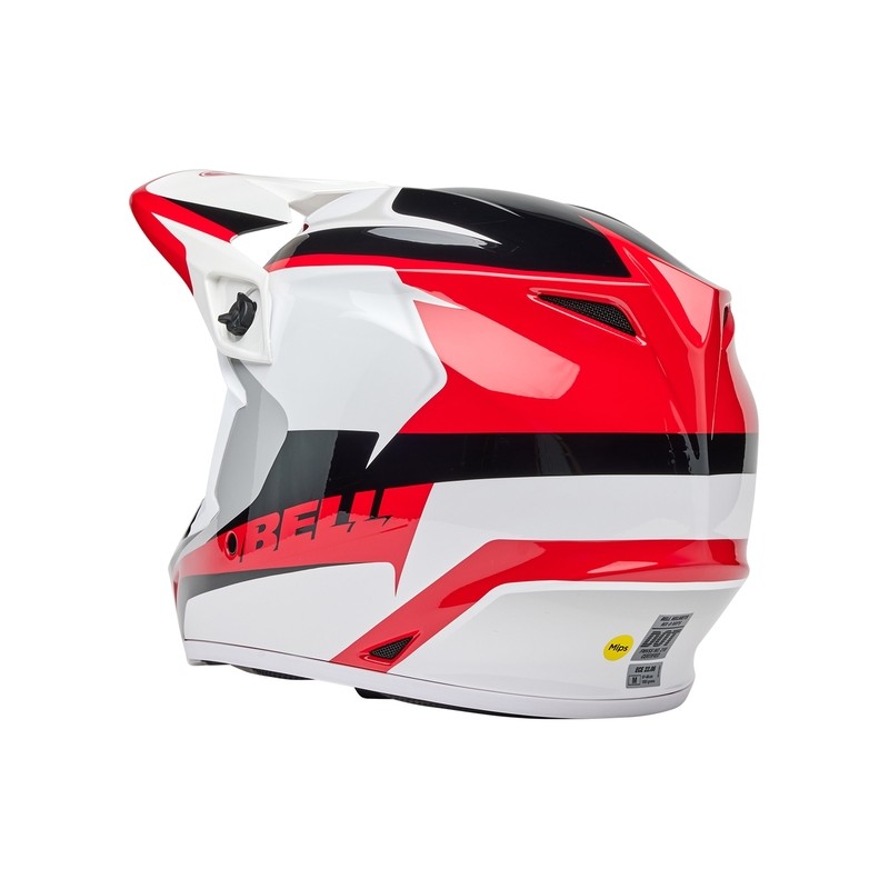 Casco BELL MX-9 Mips - Rift Gloss Red/White