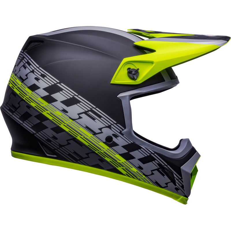 Casco BELL MX-9 Mips Offset - Mate Negro/Amarillo Hi-Viz