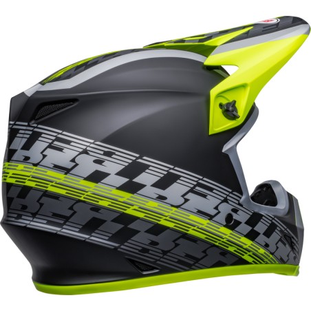 Casco BELL MX-9 Mips Offset - Mate Negro/Amarillo Hi-Viz