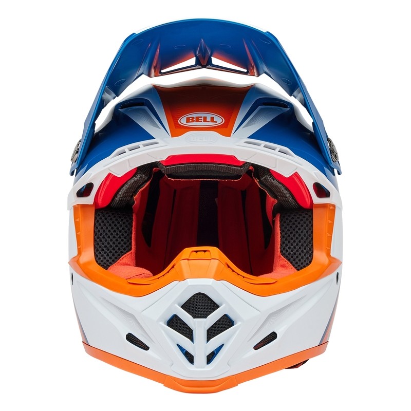 Casco BELL Moto-9S Flex - Merchant Gloss Orange/Blue