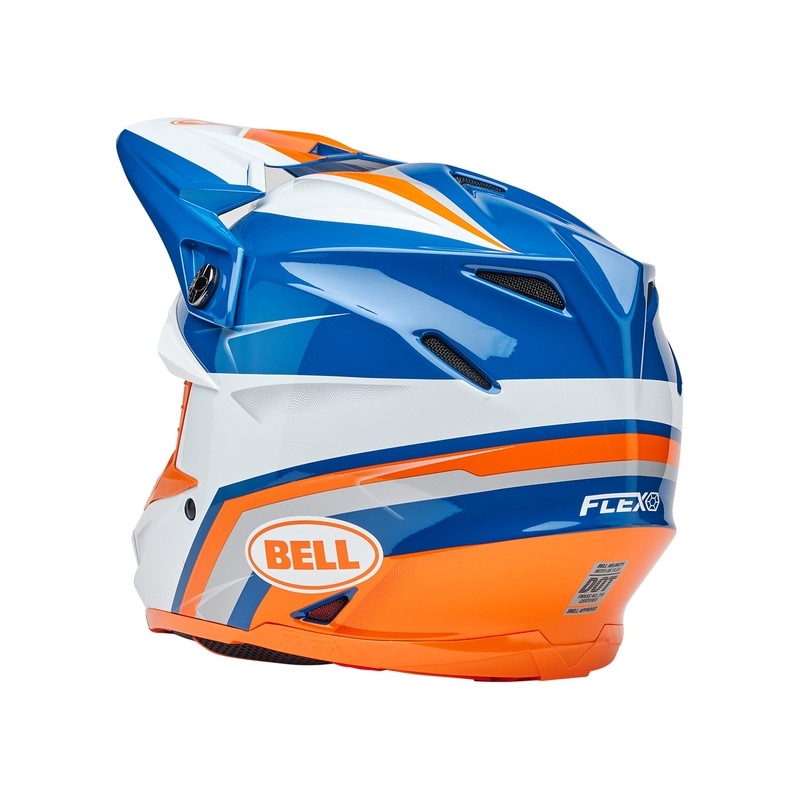 Casco BELL Moto-9S Flex - Merchant Gloss Orange/Blue
