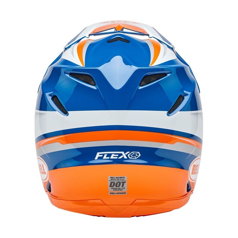 Casco BELL Moto-9S Flex - Merchant Gloss Orange/Blue