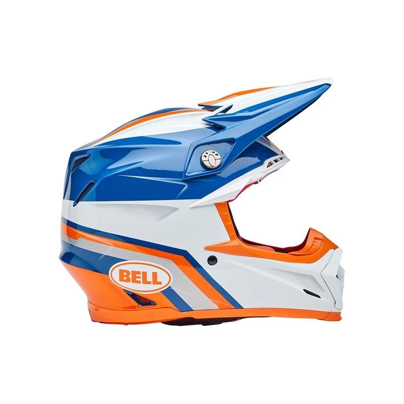 Casco BELL Moto-9S Flex - Merchant Gloss Orange/Blue