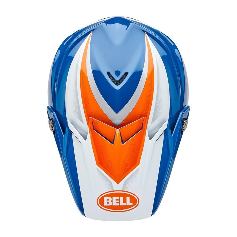 Casco BELL Moto-9S Flex - Merchant Gloss Orange/Blue
