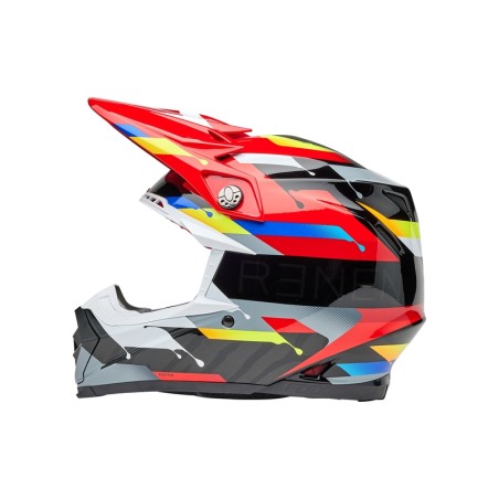 Casco BELL Moto-9S Flex - Renen Nova Gloss Black/Red