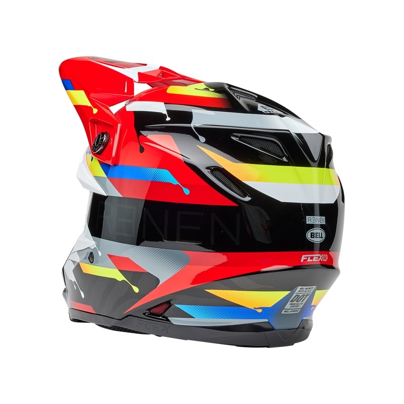 Casco BELL Moto-9S Flex - Renen Nova Gloss Black/Red