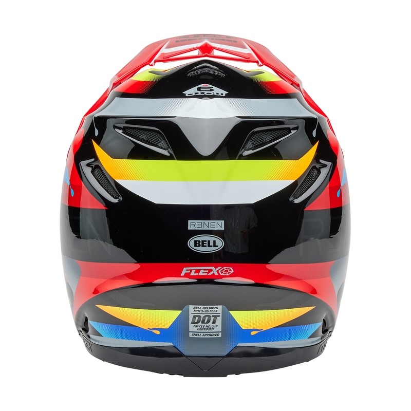 Casco BELL Moto-9S Flex - Renen Nova Gloss Black/Red
