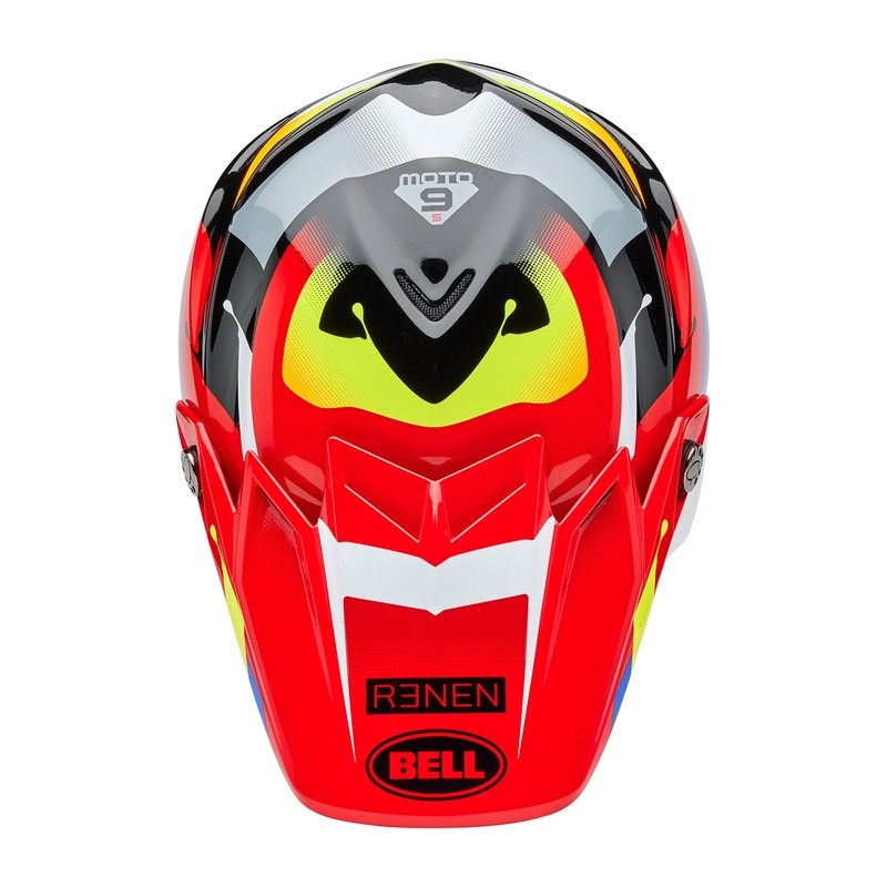 Casco BELL Moto-9S Flex - Renen Nova Gloss Black/Red