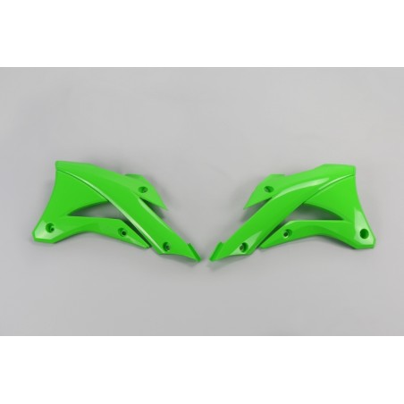 Paneles laterales radiador UFO verde Kawasaki KX 85