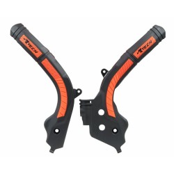 Protector de Chasis Bi-Material RACETECH Negro / Naranja