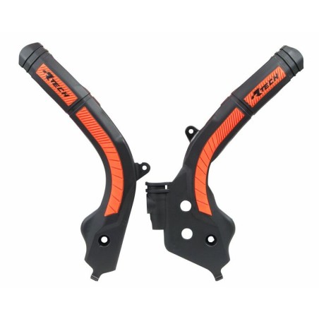 Protector de Chasis Bi-Material RACETECH Negro / Naranja