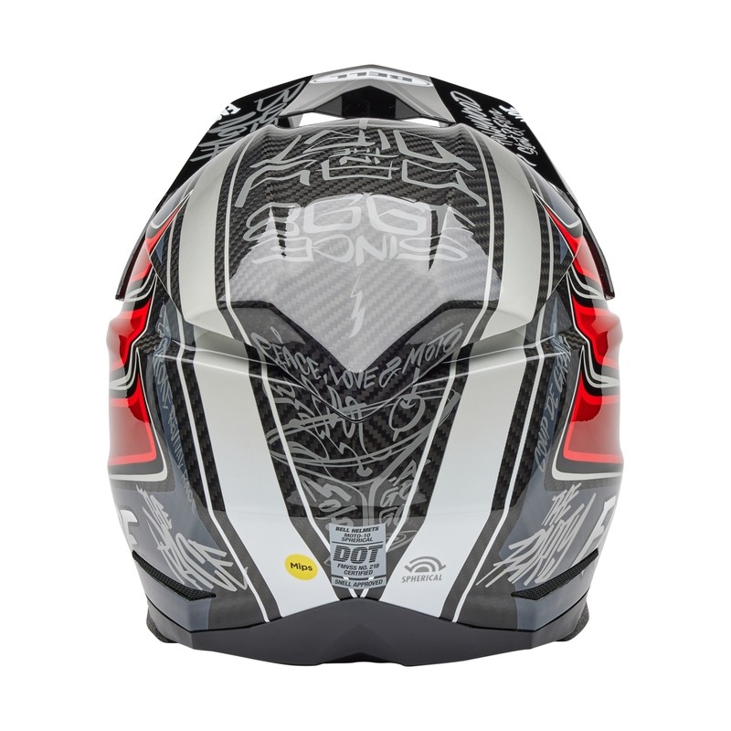 Casco BELL Moto-10 Spherical Mips - Fasthouse DITD 25 Gloss Gray/Red
