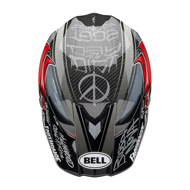 Casco BELL Moto-10 Spherical Mips - Fasthouse DITD 25 Gloss Gray/Red