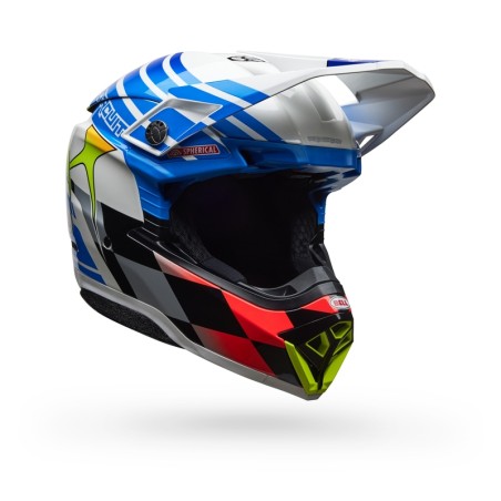 Casco BELL Moto-10 Spherical - Pro Circuit 25 Gloss Blue/White