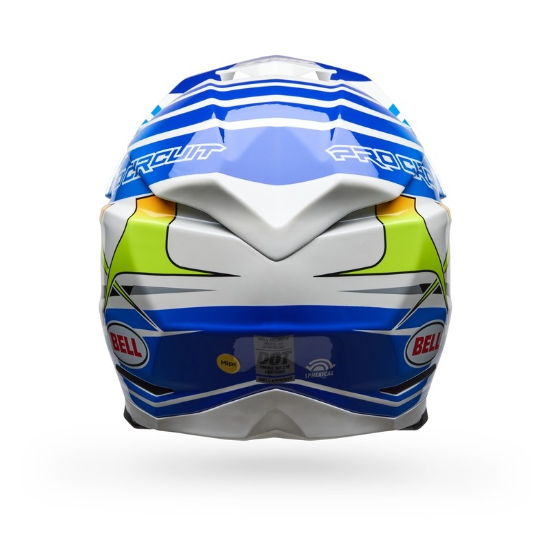 Casco BELL Moto-10 Spherical - Pro Circuit 25 Gloss Blue/White