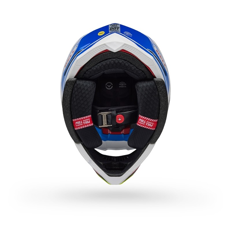 Casco BELL Moto-10 Spherical - Pro Circuit 25 Gloss Blue/White