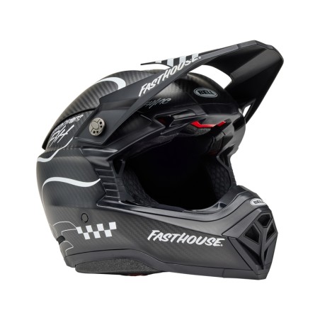 Casco BELL Moto-10 Spherical Mips - Fasthouse Raven Matte Black/White