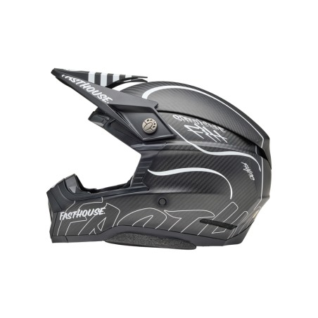 Casco BELL Moto-10 Spherical Mips - Fasthouse Raven Matte Black/White