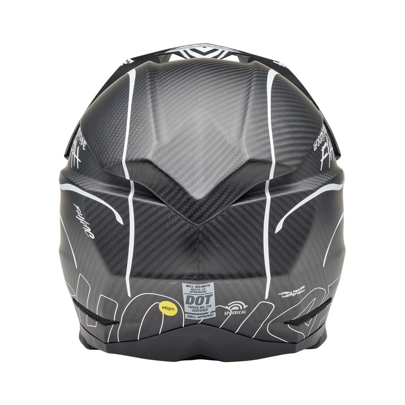 Casco BELL Moto-10 Spherical Mips - Fasthouse Raven Matte Black/White