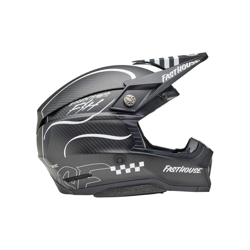 Casco BELL Moto-10 Spherical Mips - Fasthouse Raven Matte Black/White
