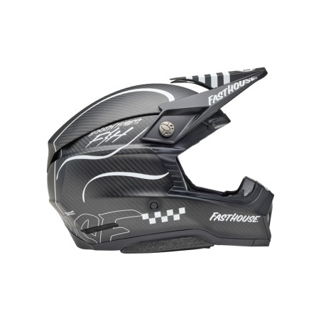 Casco BELL Moto-10 Spherical Mips - Fasthouse Raven Matte Black/White