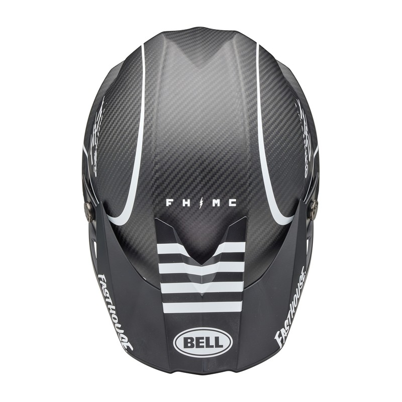 Casco BELL Moto-10 Spherical Mips - Fasthouse Raven Matte Black/White