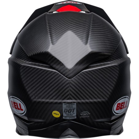 Casco BELL Moto-10 Spherical - Satin/Gloss Black/Red