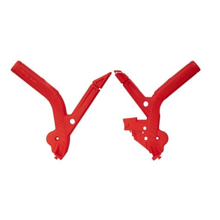 Protectores de chasis RACTECH Bimaterial - Rojo