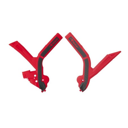 Protectores de chasis RACTECH Bimaterial - Rojo / Negro