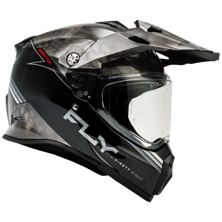Casco FLY RACING Trekker Kryptek Conceal - Negro / Gris / Blanco