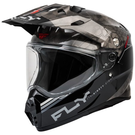 Casco FLY RACING Trekker Kryptek Conceal - Negro / Gris / Blanco