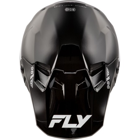 Casco FLY RACING Formula CC Objective - Negro / Blanco